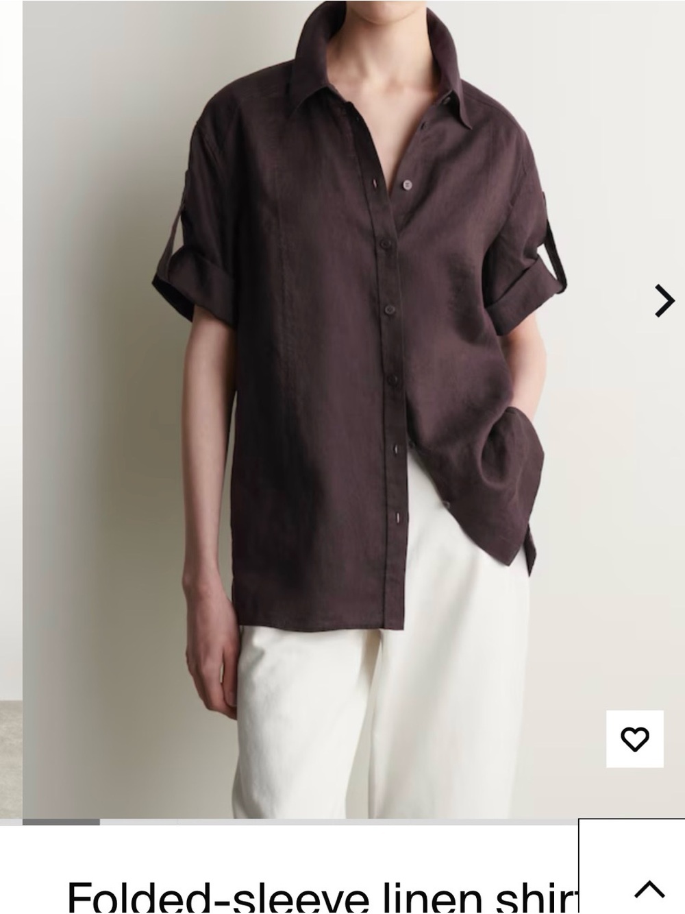 COS  women. Linen shirt
